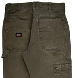 Dickies Double Knee Carpenter Pants - 30W 31L Gray Cotton