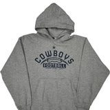 Dallas Cowboys Reebok Nfl Hoodie - Large Grey Cotton Blend