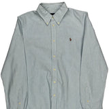 Ralph Lauren Striped Shirt - XL Blue Cotton