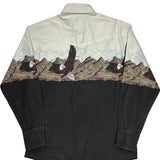 Eagle Print Wrangler Graphic Shirt - Large Cream Cotton