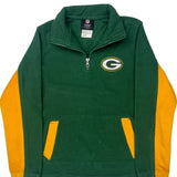 Age 8 Green Bay Packers Nfl Football 1/4 Zip - Small Green Polyester
