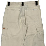 Hip Hop Five Star Carpenter Trousers - 36W 26L Cream Cotton