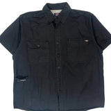 Dickies Short Sleeve Shirt - XL Black Cotton