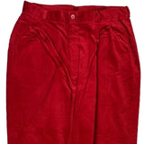Lacoste Cord Pants - 30″ Waist Red Corduroy