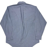 Blake Ralph Lauren Striped Shirt - Large Blue Cotton