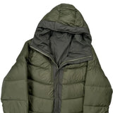 The North Face Reversible Puffer - Large Green Polyester