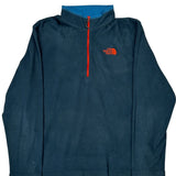 The North Face Fleece - Large Blue Polyester
