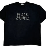Black Owned Hanes Single Stitch T-Shirt - 2XL Black Cotton