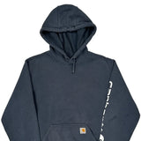 Loose Fit Carhartt Hoodie - Small Blue Cotton