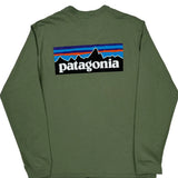 Patagonia Long Sleeve T-Shirt - Medium Green Cotton