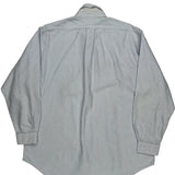 Ralph Lauren Striped Shirt - Large Blue Cotton