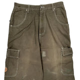 Hip Hop Breakdown Cargo Shorts - 34W 26L Brown Cotton