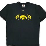Iowa Hawkeyes Nike T-Shirt - Large Black Cotton