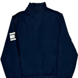 Tommy Hilfiger Spellout Zip Up - Medium Navy Cotton