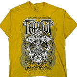 Simply Believe Tap Out Graphic T-Shirt - 2XL Yellow Cotton