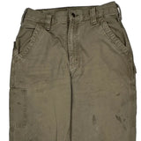 Loose Original Fit Carhartt Carpenter Trousers - 30W 36L Khaki Cotton