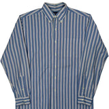 Ralph Lauren Striped Shirt - Medium Blue Cotton