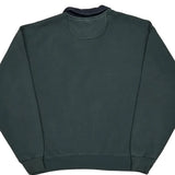 Made In USA Russell Athletic Collared Zip Up - Large Green Cotton