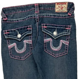 True Religion Skinny Fit Jeans - 28W US 0 Blue Cotton