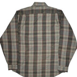 Levis Checked Patterned Shirt - Large Gray Polyester Blend