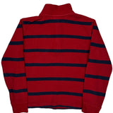 Age 6 Polo By Ralph Lauren Striped 1/4 Zip - XS Red Cotton