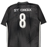 St. Croix Soccer Club Adidas Soccer Jersey - Small Black Polyester