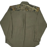 Mossy Oak Camo Flannel Shirt - XL Green Cotton