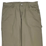 Wrangler Carpenter Trousers - 34W 32L Khaki Cotton