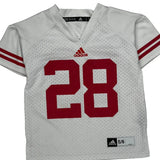 Age 5-6 Wisconsin Badgers Adidas College Football Jersey - Medium Red Polyester