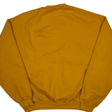 West Virginia Jerzees College Sweatshirt - Large Yellow Cotton Blend
