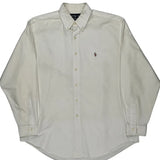 Yarmouth Ralph Lauren Shirt - Large White Cotton