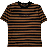 American Tradition Guess Striped T-Shirt - Medium Black Cotton