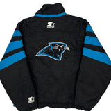 Panthers Starter Windbreaker - Medium Black Nylon