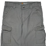 Carhartt Cargo Shorts - 34W 10L Gray Cotton