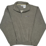 Reebok 1/4 Zip - Large Gray Cotton Blend