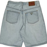 Guess Denim Shorts - 32W 10L Light Wash Cotton