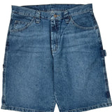 Wrangler Carpenter Shorts - 32W 10L Blue Cotton
