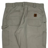 Carhartt Double Knee Carpenter Pants - 34W 30L Gray Cotton