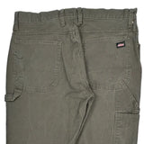 Dickies Carpenter Trousers - 36W 34L Grey Cotton