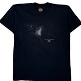 Shop Of Pompano Harley Davidson Graphic T-Shirt - Large Black Cotton