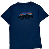 Patagonia Slim Fit T-Shirt - Small Blue Cotton