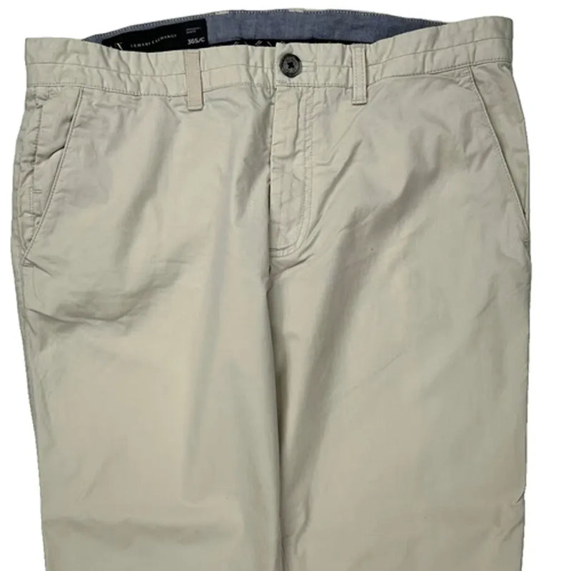 Armani Exchange Chinos - 35W 30L Beige Cotton