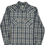Levis Checked Shirt - Medium Gray Cotton