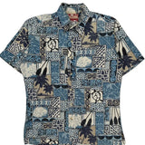 Rjc Hawaiian Shirt - Medium Black Cotton