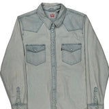 Levis Denim Shirt - XL Light Wash Cotton