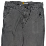 Carhartt Double Knee Carpenter Trousers - 36W 34L Grey Cotton