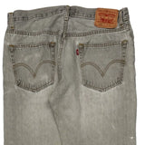 Levis 505 Jeans - 34W 34L Gray Cotton
