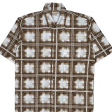 Southpole Checked Short Sleeve Shirt - Large Brown Cotton