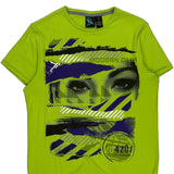 Burnside Graphic T-Shirt - Small Green Cotton