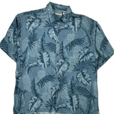 Campia Moda Floral Hawaiian Shirt - XL Blue Viscose